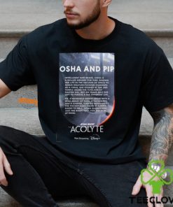 Osha And Pip Character In Star Wars The Acolyte Now Streaming On Disney Two Sides Unisex T Shirt