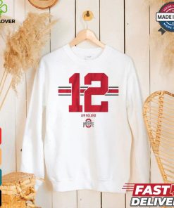 Osu Football Air Noland 12 Stripe T shirt 2 Osu Football Air Noland 12 Stripe T shirt
