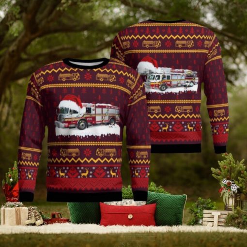 Ottawa Fire Services Christmas Ugly Sweater 3D