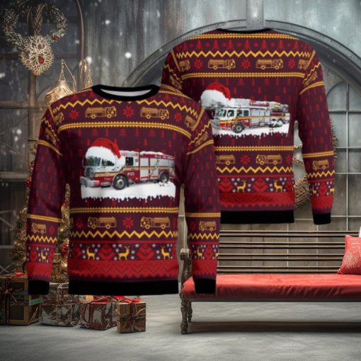 Ottawa Fire Services Christmas Ugly Sweater 3D