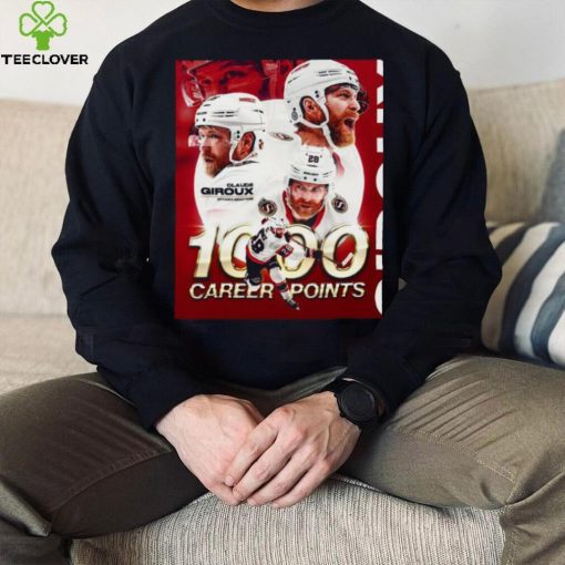 Ottawa Hockey Claude Giroux 1,000 Career NHL Points Shirt