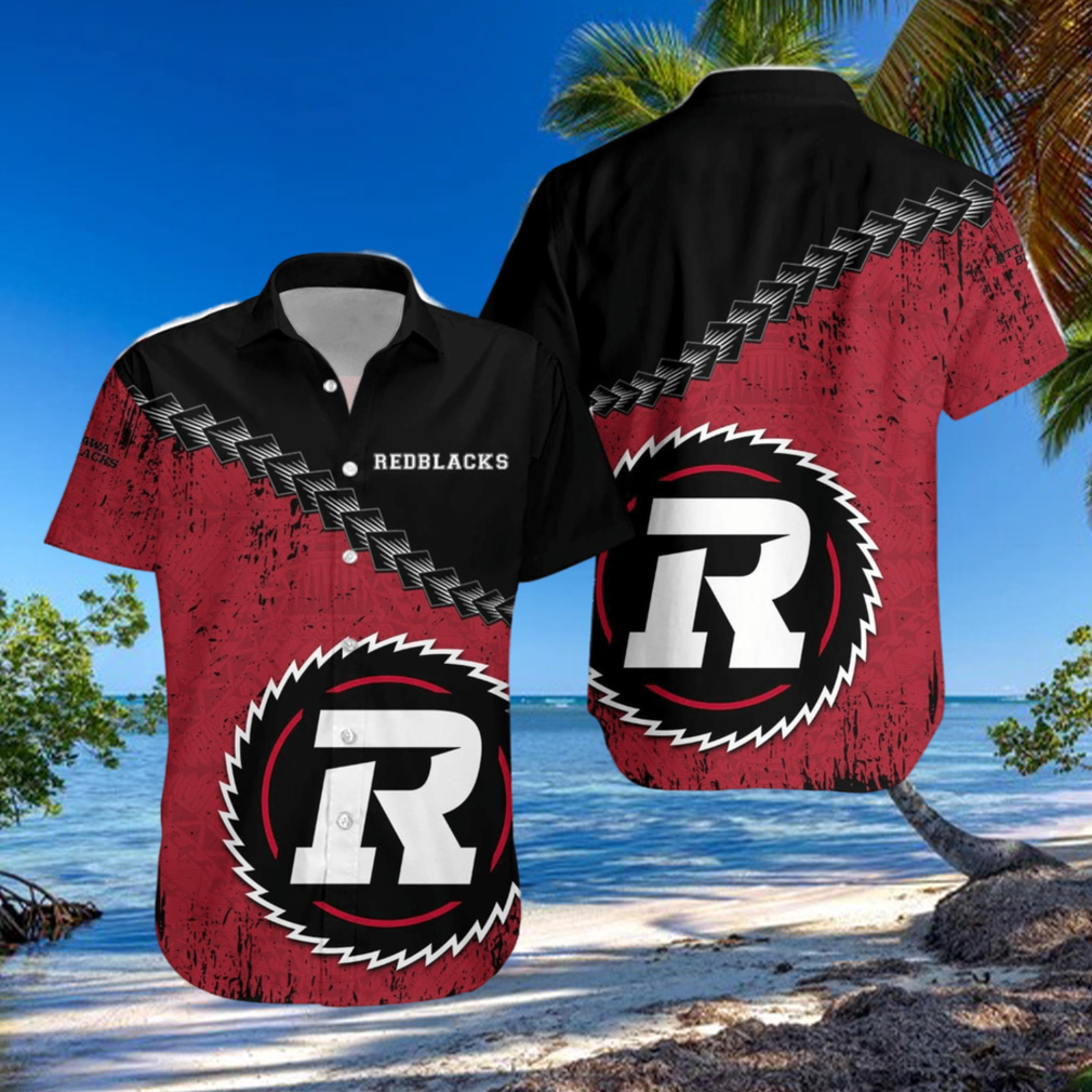 Ottawa Redblacks Ca Football Grunge Polynesian Tattoo Pattern Hawaiian Shirt For Fans Ottawa Redblacks Ca Football Grunge Polynesian Tattoo Pattern Hawaiian Shirt For Fans