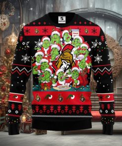 Ottawa Senators 12 Grinch Xmas Day Christmas Ugly Sweater