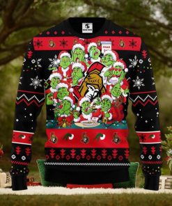 Ottawa Senators 12 Grinch Xmas Day Christmas Ugly Sweater