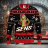 Ottawa Senators 12 Grinch Xmas Day Christmas Ugly Sweater