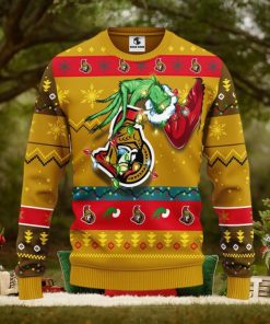 Ottawa Senators Grinch Christmas Ugly Sweater