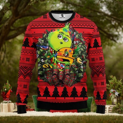 Ottawa Senators Grinch Hug Christmas Ugly Sweater