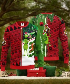 Ottawa Senators Grinch & Scooby doo Christmas Ugly Sweater