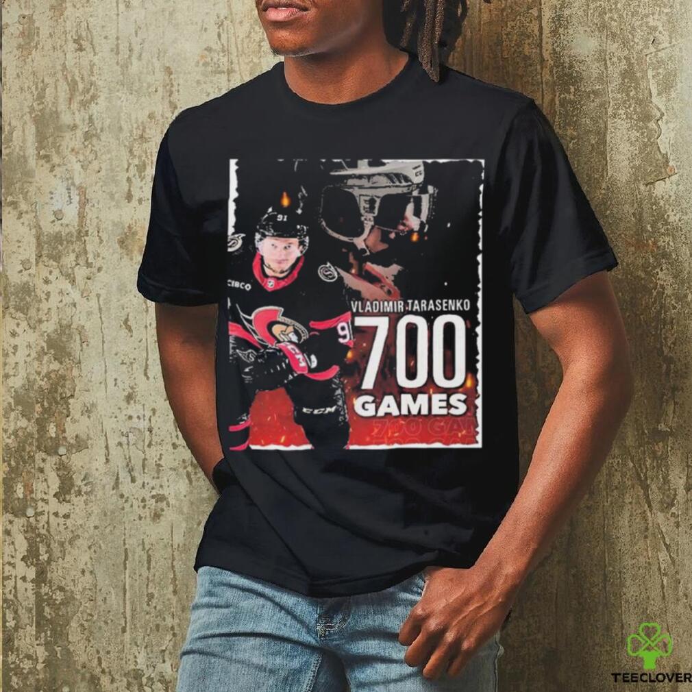 Ottawa Senators Player Vladimir Tarasenko 700 Games in NHL Shirt Ottawa Senators Player Vladimir Tarasenko 700 Games in NHL Shirt