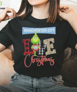 Grinch Hug Heart Manchester City Love Christmas Shirt