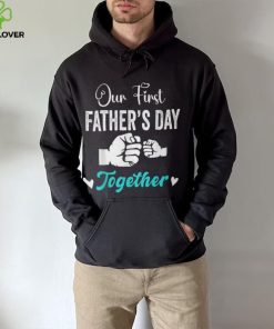 Our First Father's Day Matching Dad And Baby For New Dad T Shirt