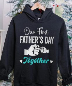 Our First Father's Day Matching Dad And Baby For New Dad T Shirt