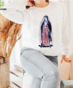 Our Lady Of Guadalupe On Skateboard Shirt