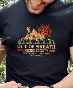 Out of breath hiking society T Shirt (1)