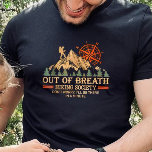 Out of breath hiking society T Shirt (1)