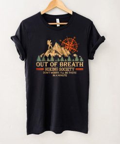 Out of breath hiking society T Shirt (1)