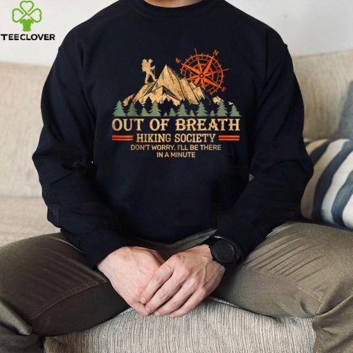 Out of breath hiking society T Shirt (1)