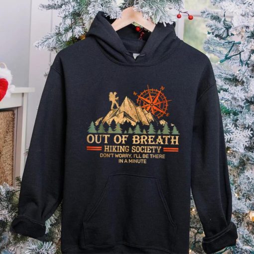 Out of breath hiking society T Shirt (1)