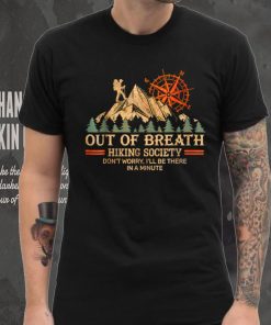 Out of breath hiking society T Shirt (1)