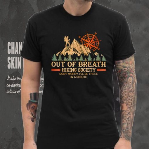 Out of breath hiking society T Shirt (1)