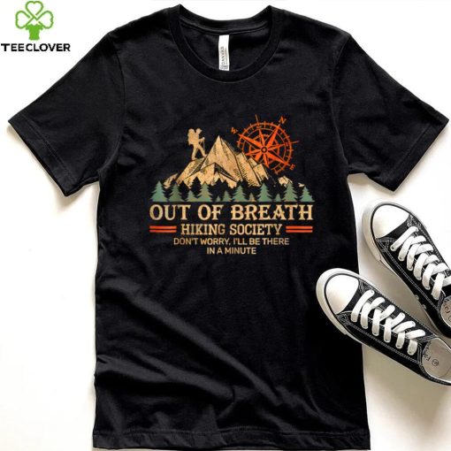 Out of breath hiking society T Shirt (1)