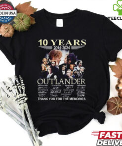 Outlander 10 years 2014 2024 thank you for the memories signatures shirt