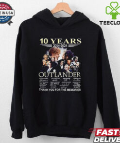Outlander 10 years 2014 2024 thank you for the memories signatures shirt 2 Outlander 10 years 2014 2024 thank you for the memories signatures shirt
