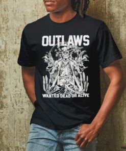 Outlaws Barbed Wire Skull Tee Jimbo Cowboy Puff Ink Shirt