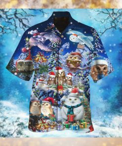 Owl Be Home For Christmas Hawaiian Shirt