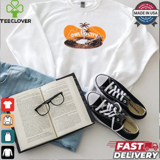 Owl City Palm Tree Record T Shirt
