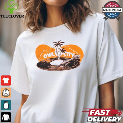 Owl City Palm Tree Record T Shirt