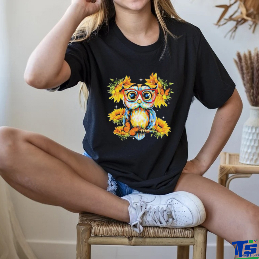 Owl Sunflower Shirt Owl Sunflower Shirt