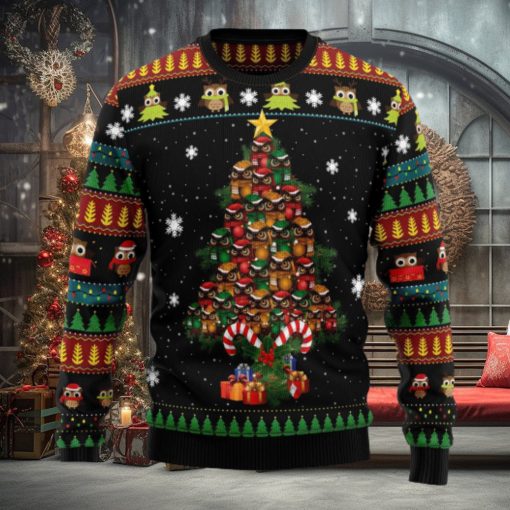 Owl Tree Ugly Christmas Sweater Thankgiving Gift Men Women