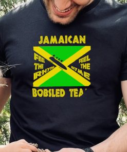 Jamaican Bobsled Team feel the rhythm feel the rhyme flag shirt0