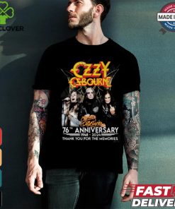 Ozzy Osbourne 76th Anniversary 1948 – 2024 Thank You For The Memories T Shirt