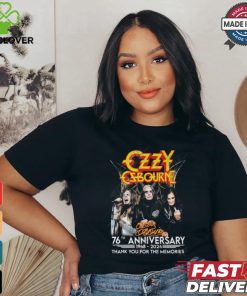 Ozzy Osbourne 76th Anniversary 1948 – 2024 Thank You For The Memories T Shirt