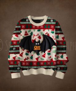 Ozzy Osbourne Bat Christmas Ugly Sweater