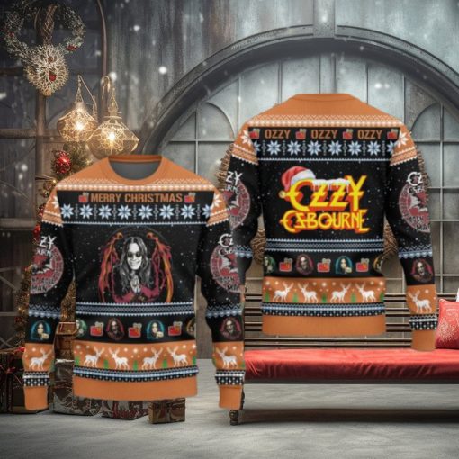 Ozzy Ozbourne Merry Christmas Ugly Sweater