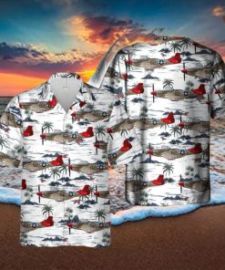 P 51 Red Tail Mustang Bunny Hawaiian Shirt