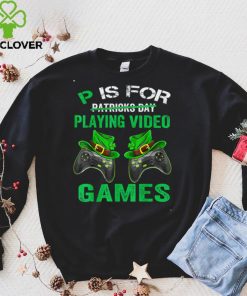 P For Playing Games Funny St Patrick's Day Gamer Boys Men T Shirt 1 P For Playing Games Funny St Patrick's Day Gamer Boys Men T Shirt