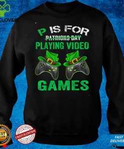 P For Playing Games Funny St Patrick's Day Gamer Boys Men T Shirt 2 P For Playing Games Funny St Patrick's Day Gamer Boys Men T Shirt