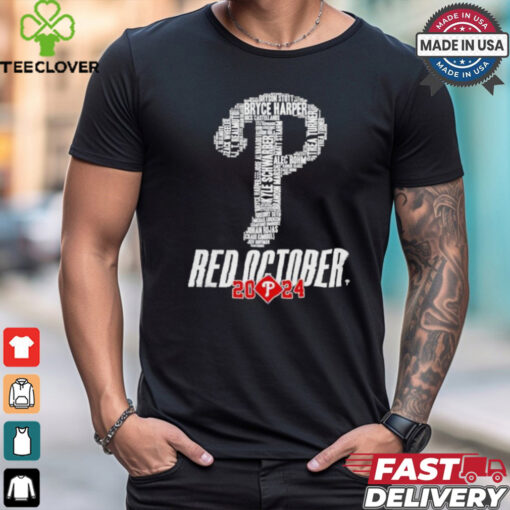 P Logo Philadelphia Phillies Red October 2024 Shirt