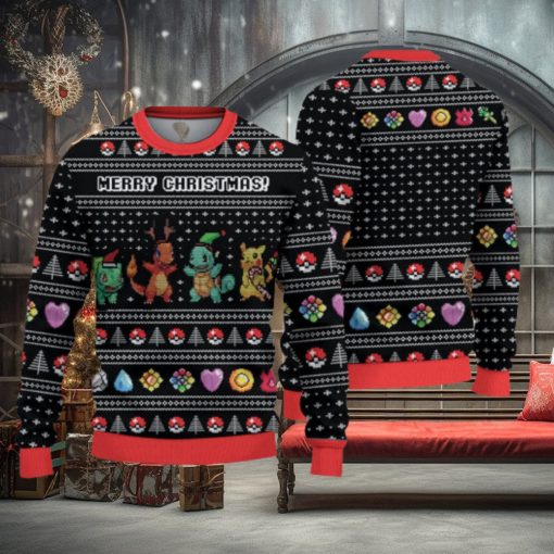 P O K E M O N Merry Christmas Christmas Gift For Holiday P I K A C H U 3D Ugly Christmas Sweater