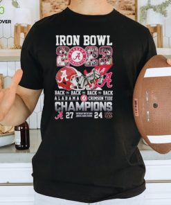 Official iron Bowl 2023 Back To Back To Back To Back Alabama Crimson Tide 27 – 24 Auburn Tigers Nov 25, 2023 Jordan Hare Stadium T Shirt