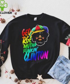 Rainbow Neon Text George Muthafunkin Clinton Shirt