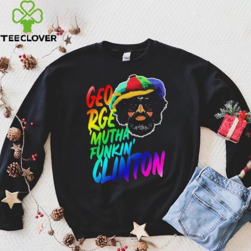 Rainbow Neon Text George Muthafunkin Clinton Shirt
