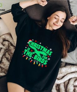 Happy Xmas Philadelphia Eagles football Christmas is for the birds Christmas lights hoodie, sweater, longsleeve, shirt v-neck, t-shirt