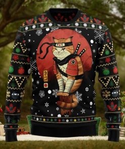 Ninja Cat Ugly Christmas Sweater