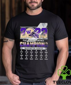 PAC 12 2023 Conference Football Washington Huskies Champions T Shirt 1 PAC 12 2023 Conference Football Washington Huskies Champions T Shirt