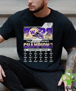 PAC 12 2023 Conference Football Washington Huskies Champions T Shirt 2 PAC 12 2023 Conference Football Washington Huskies Champions T Shirt